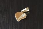 2,1mm Bril /1g Au(y) 750/1000/ Heart      / Brilianty + žlté zlato / 750/1000