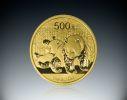 1 Oz China Panda Ø 32,00 ×  2,70 mm / Zlato / 999/1000