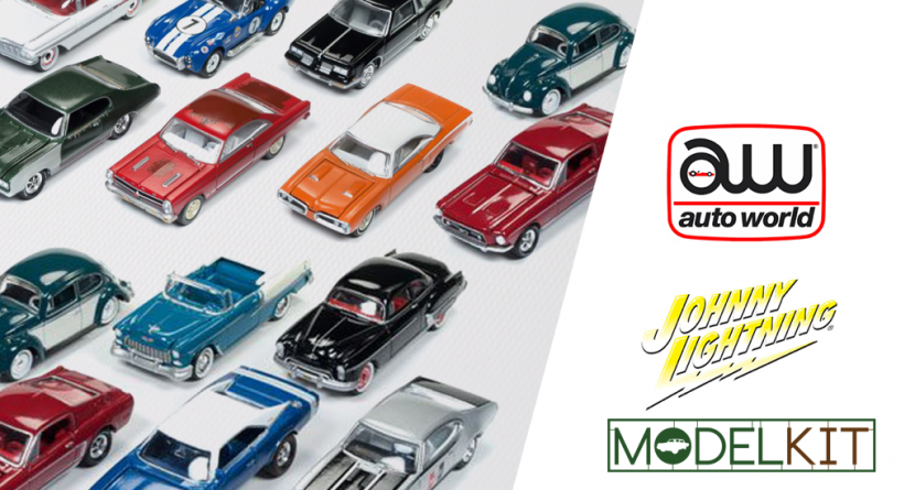 Detailné kovové modely áut značky Auto World a Johnny Lightning | modelkit.eu