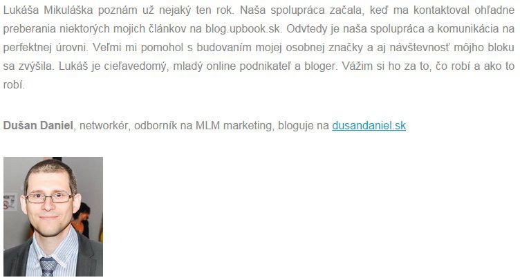 referencia Dušan Daniel