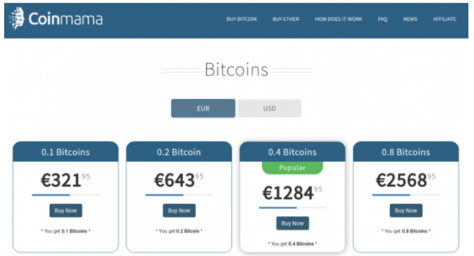 prednastavené množstvom digitálnej meny Bitcoin