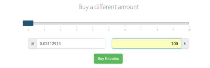 vyberte si množstvo BTC