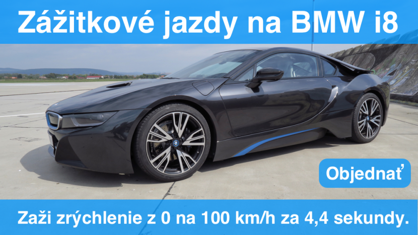 Zážitkové jazdy na BMW i8